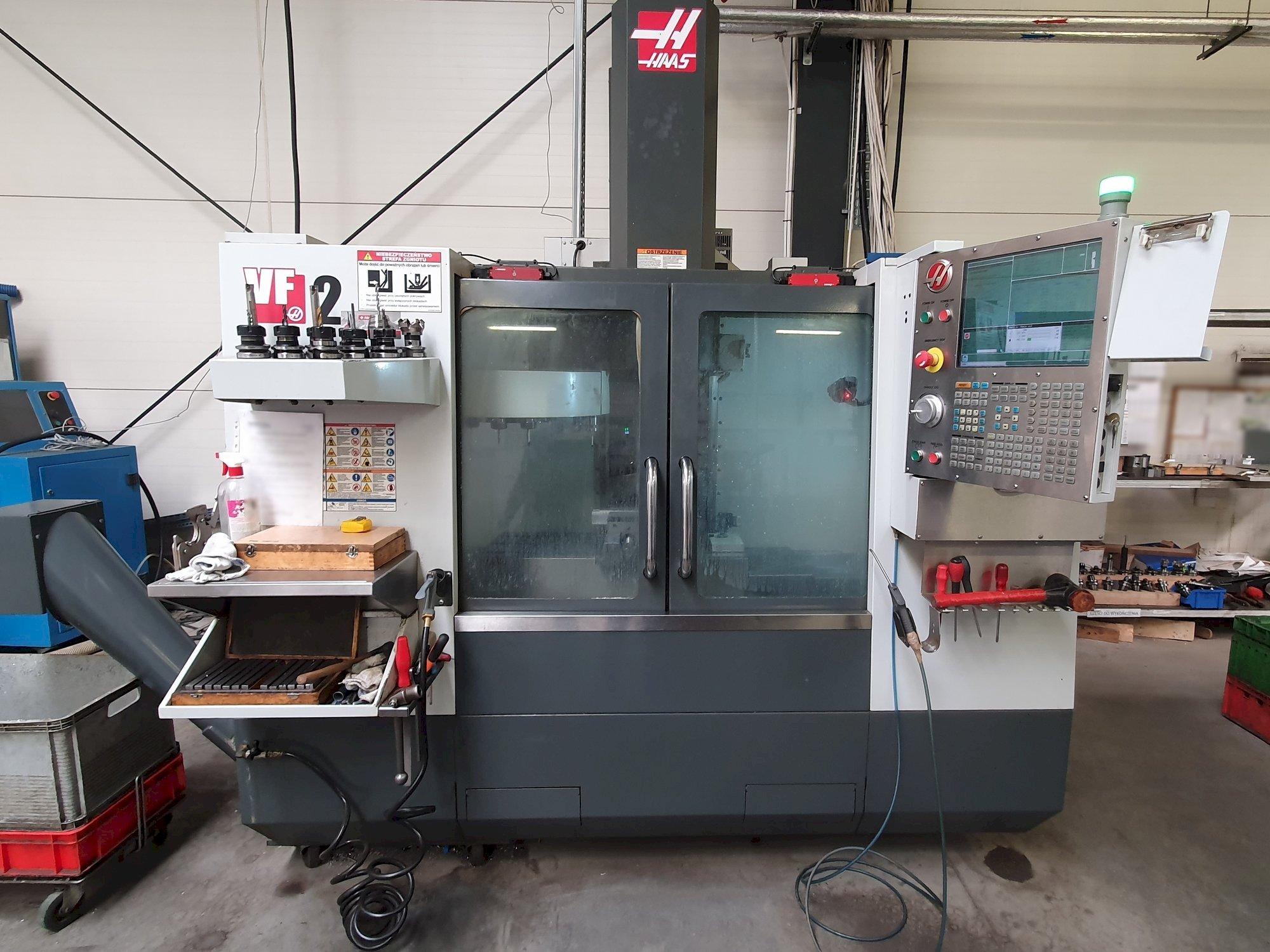 Front view of HAAS VF-2  machine