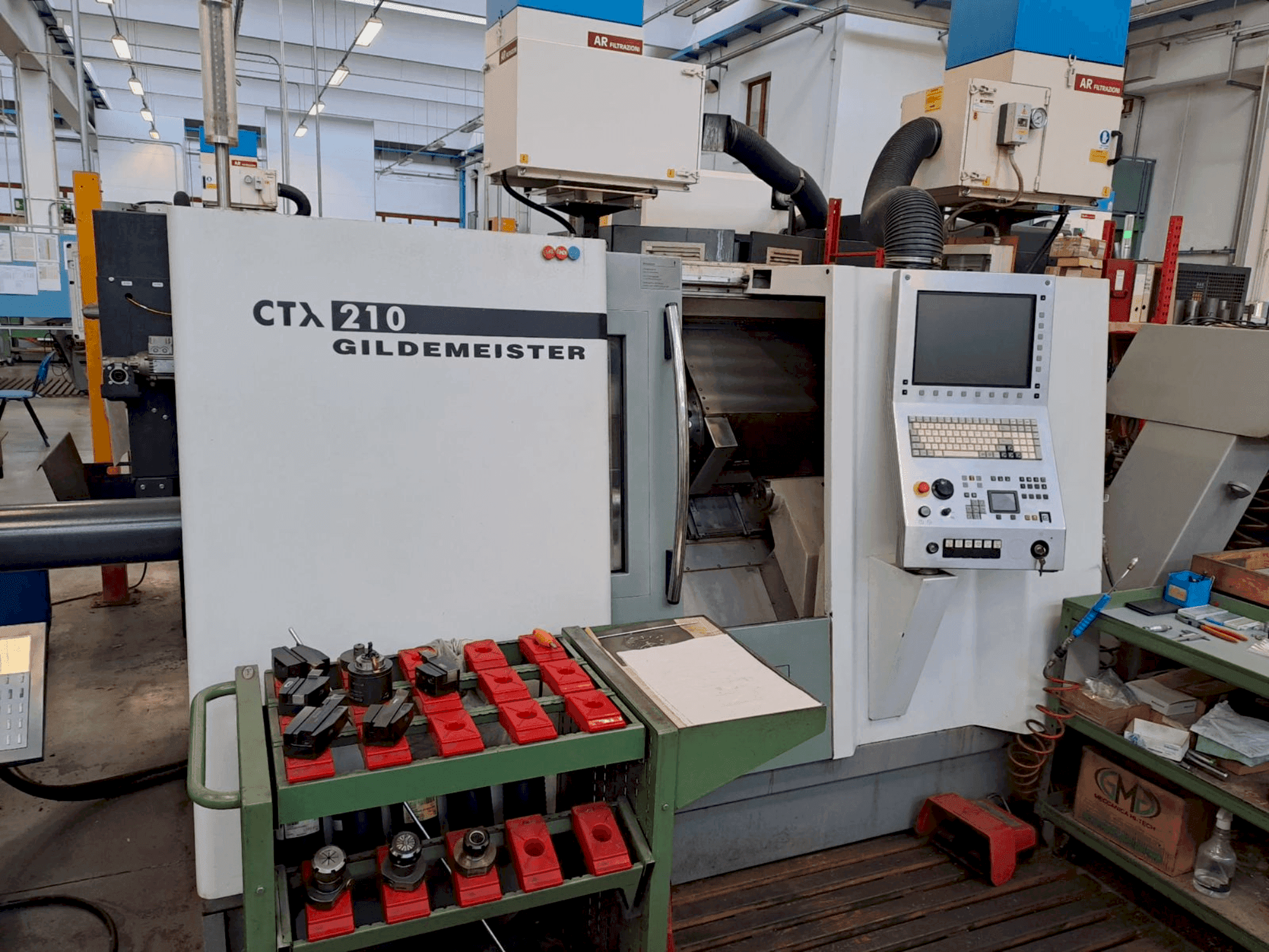 Front view of Gildemeister CTX 210  machine