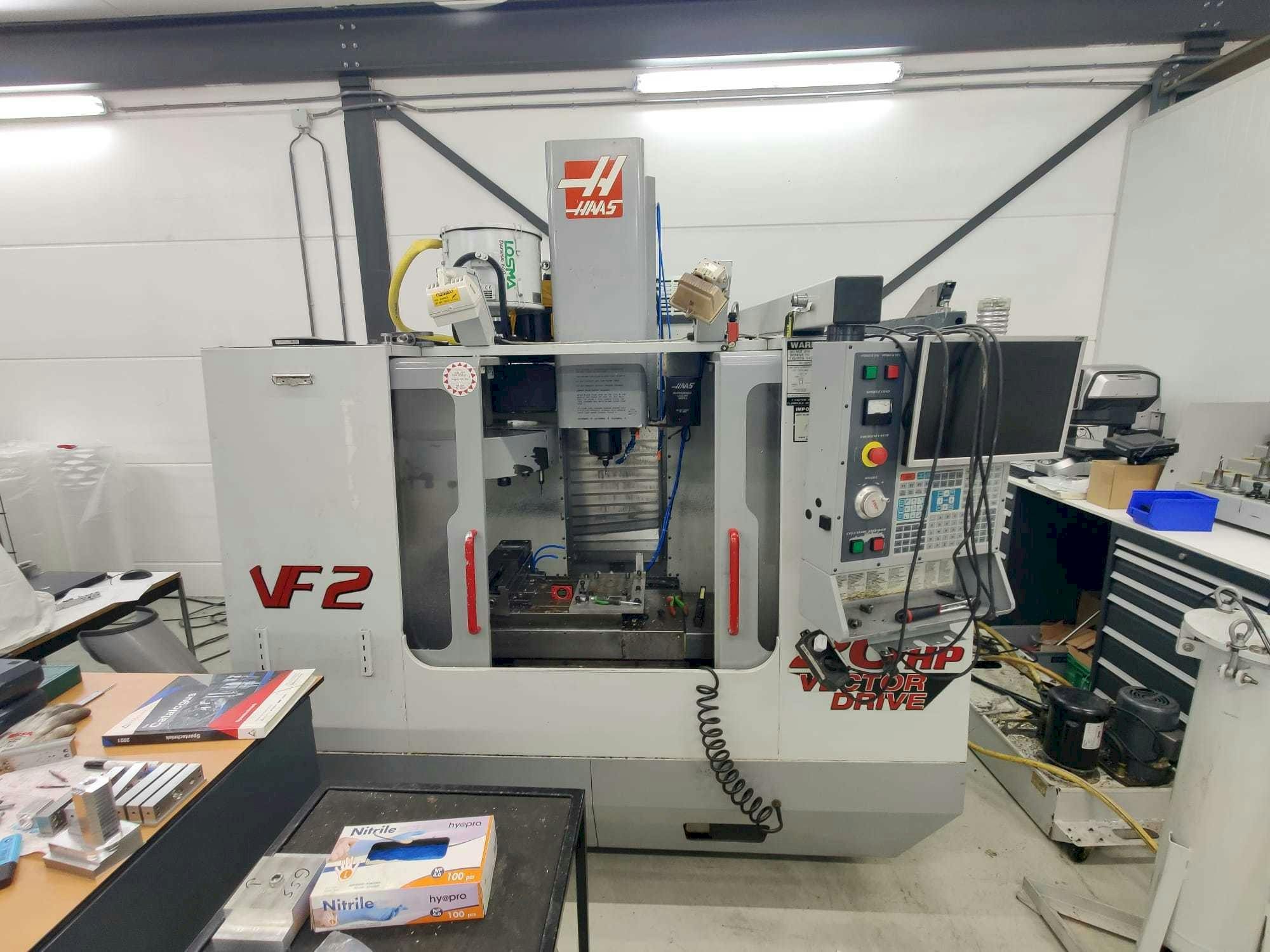 Front view of HAAS VF2HE  machine