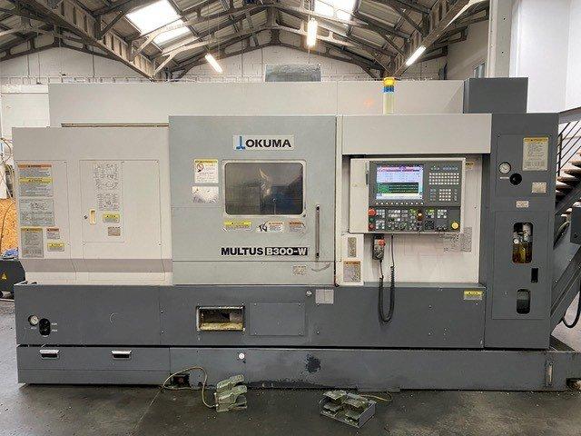 Front view of Okuma MULTUS B300-W  machine