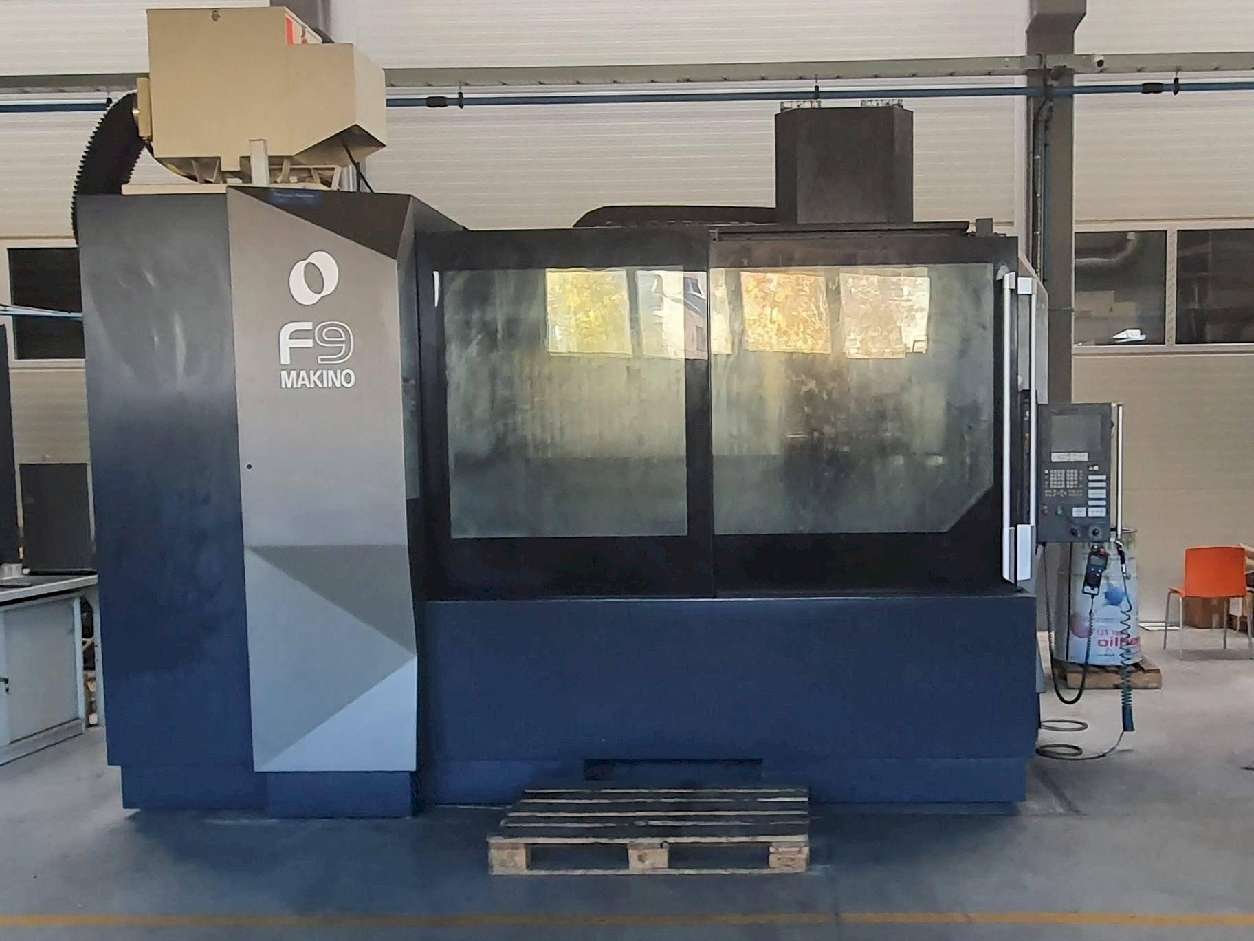 Front view of Makino F9  machine