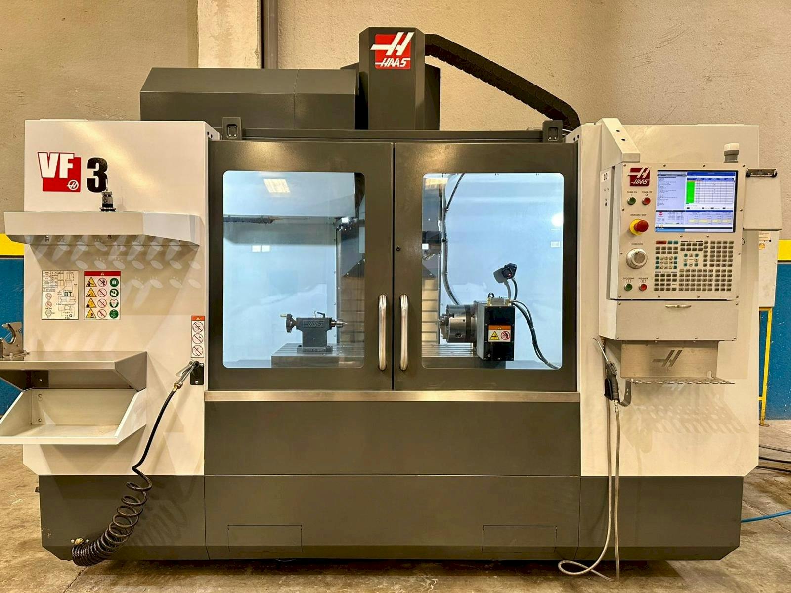 Front view of HAAS VF-3  machine