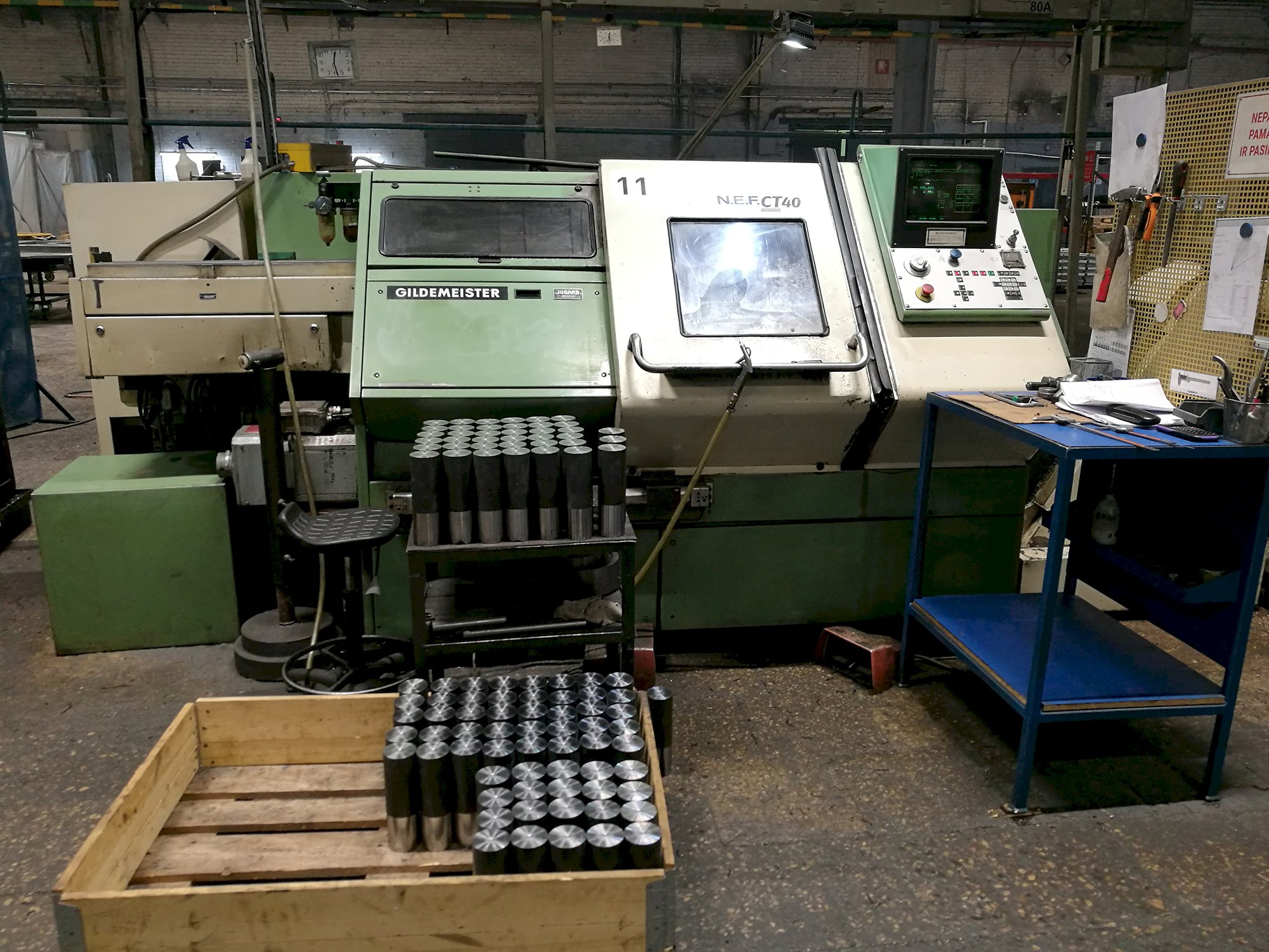 Front view of Gildemeister NEF CT 40 Machine