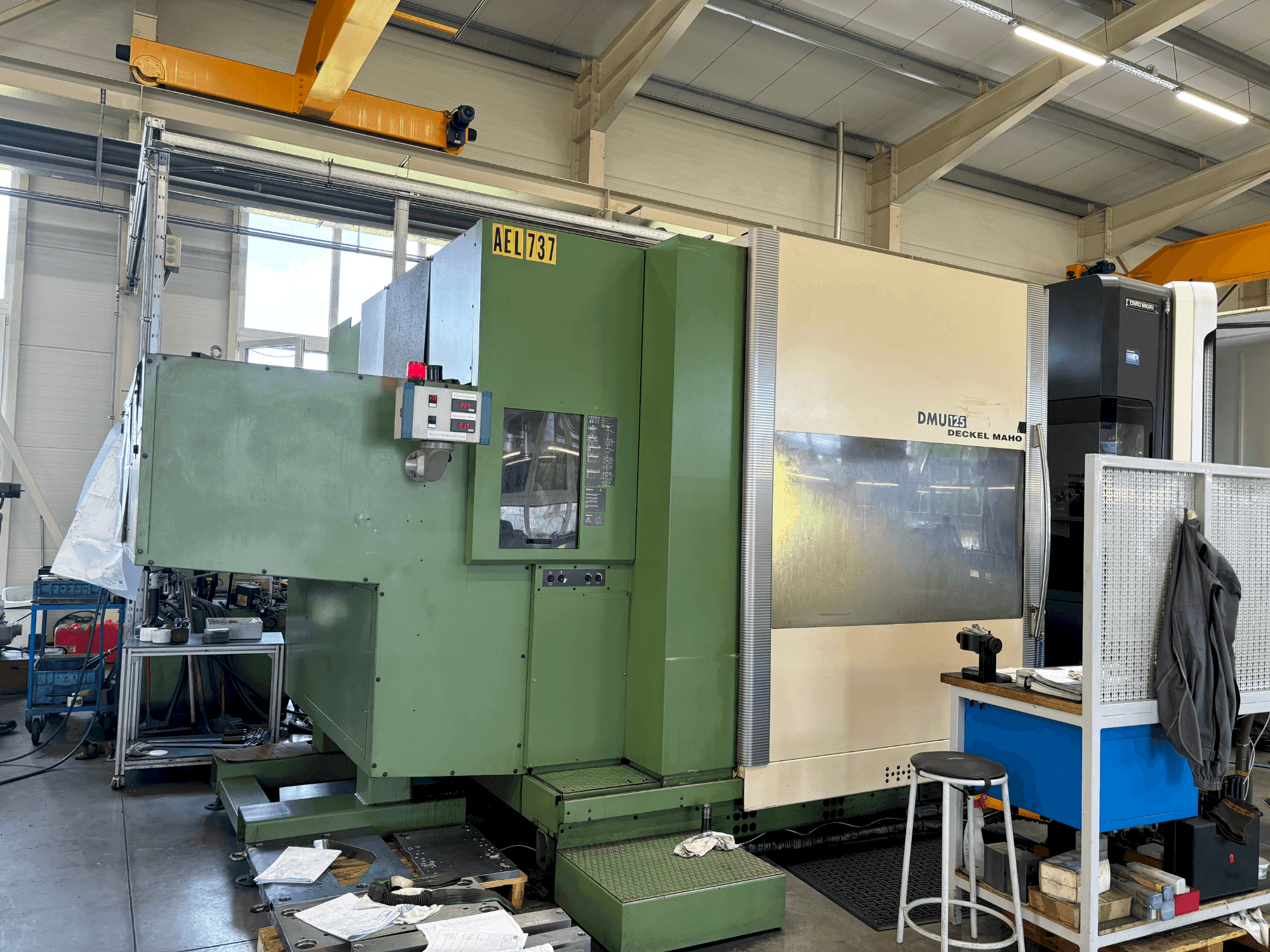 Front view of DMG MORI DMU 125  machine