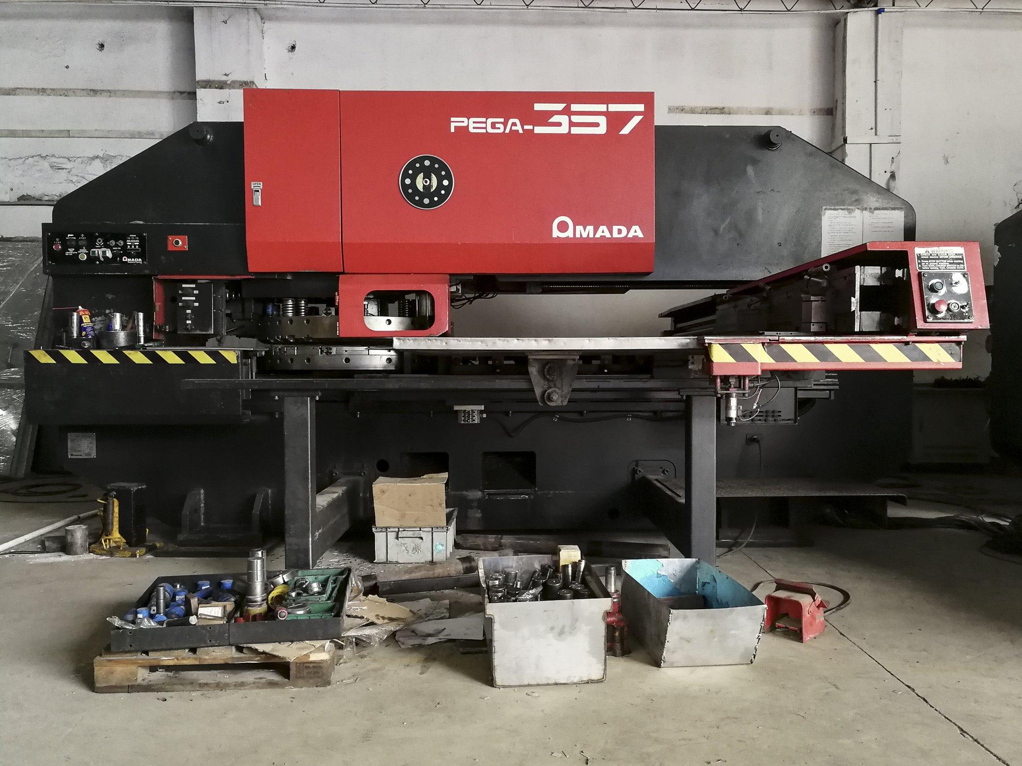 Front view of AMADA PEGA 357 Machine